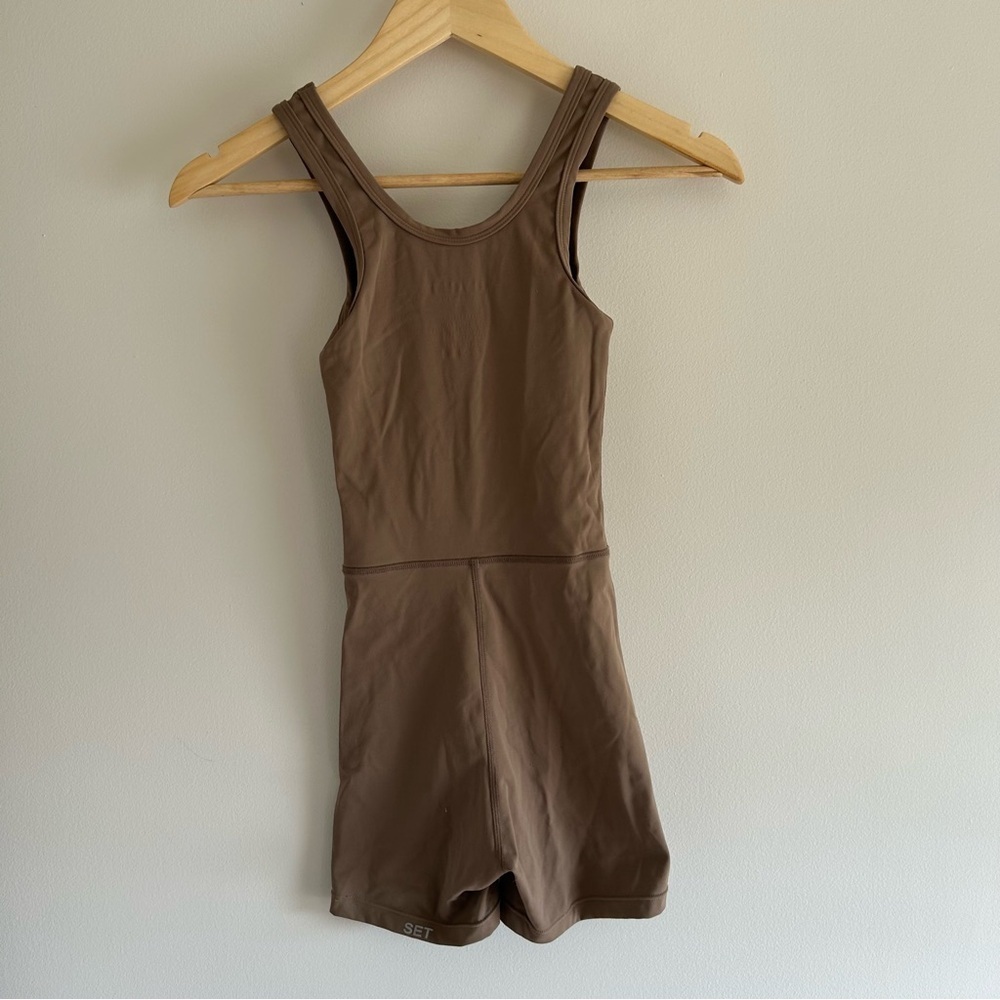 SET ACTIVE SPORTBODY® SHORTYSUIT ROMPER DUNE SIZE S - Picture 6 of 7